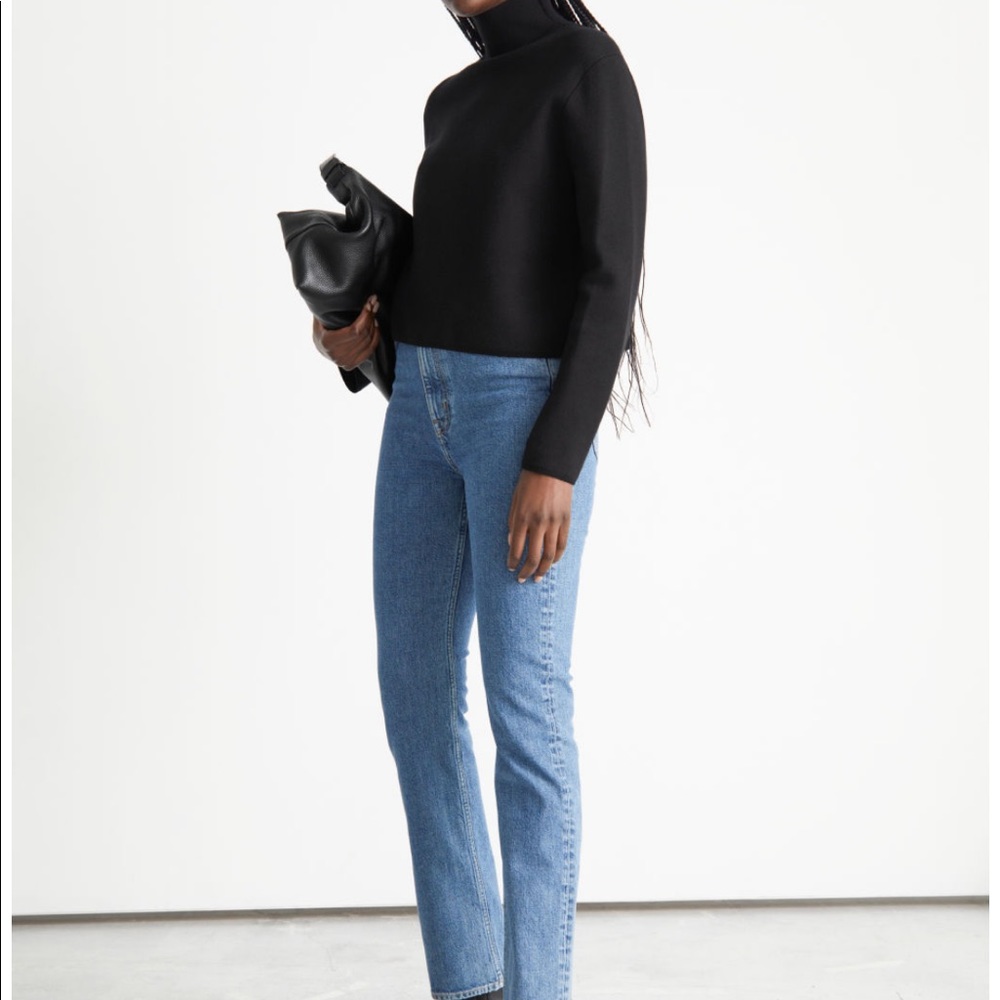 & Other Stories Favourite Cut Jeans Midblue Size 26
